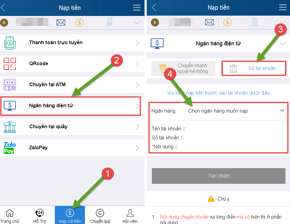 thiết lập ngân hàng điện tử